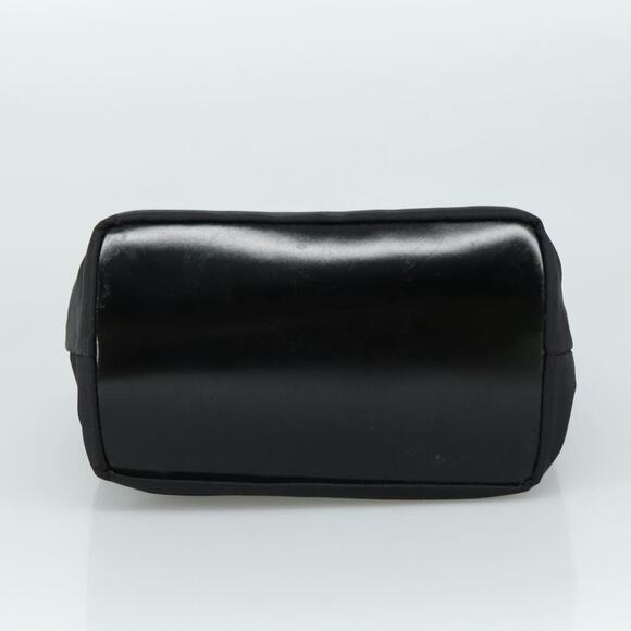 GUCCI Bamboo Hand Bag Nylon Black Silver 000 1434 000 1434 - Picture 9 of 16